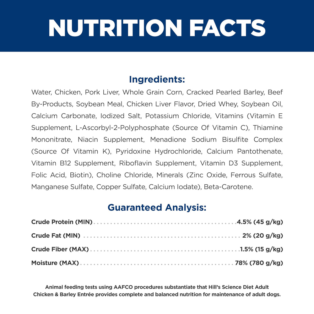 Hill's Science Diet Adult 1-6, fuente de proteína de alta calidad para músculos magros.