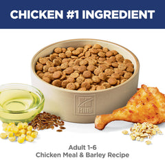 Hill's Science Diet Adult 1-6 músculos magros reforzados por proteína de alta calidad.