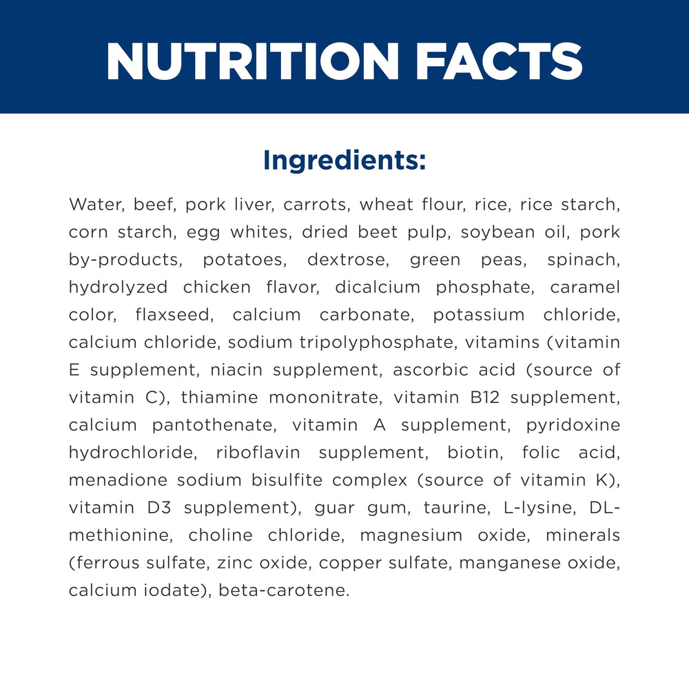 Ingredientes naturales Hill's Science Diet Adult 7+ con vitaminas y aminoácidos