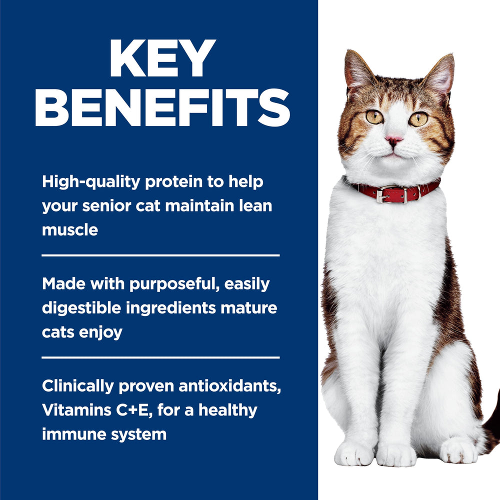 Hill's Science Diet Adult 7+ ingredientes naturales y sin colorantes artificiales.