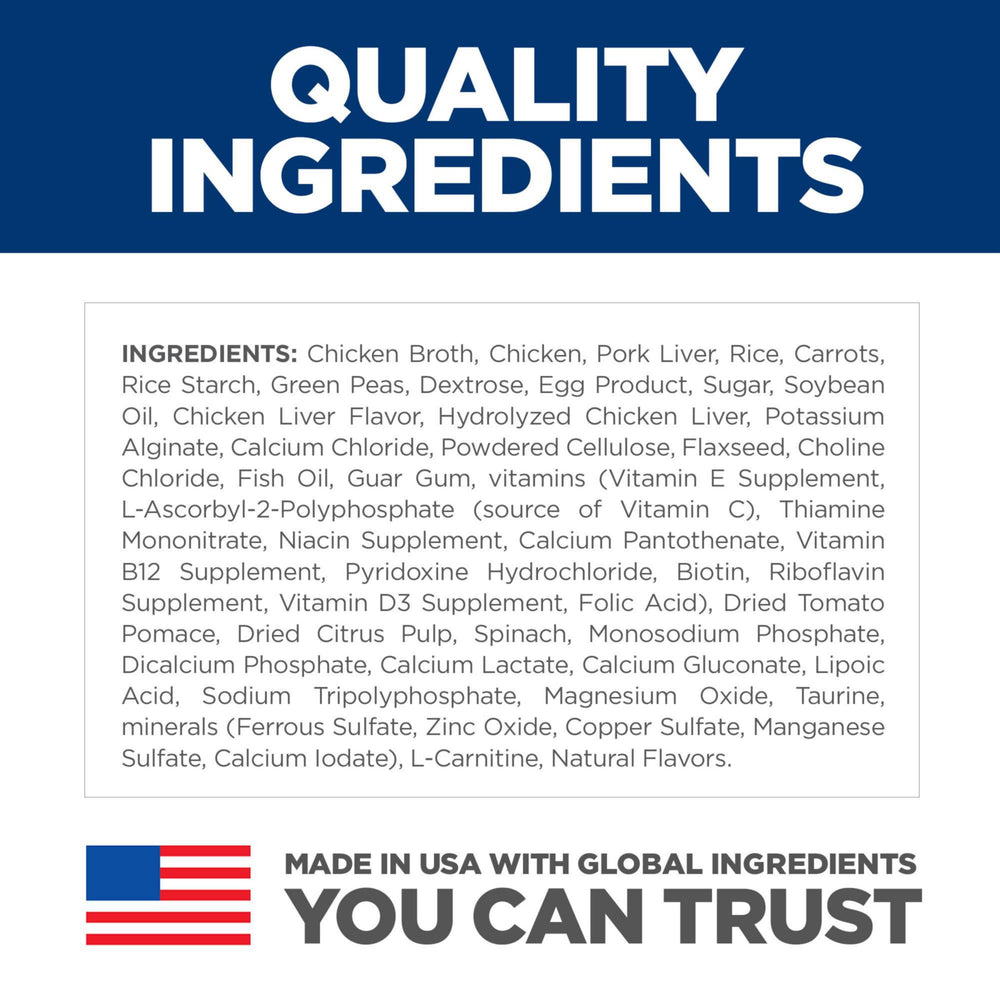 Hill's Science Diet pelaje saludable gracias a omega 3 y 6.