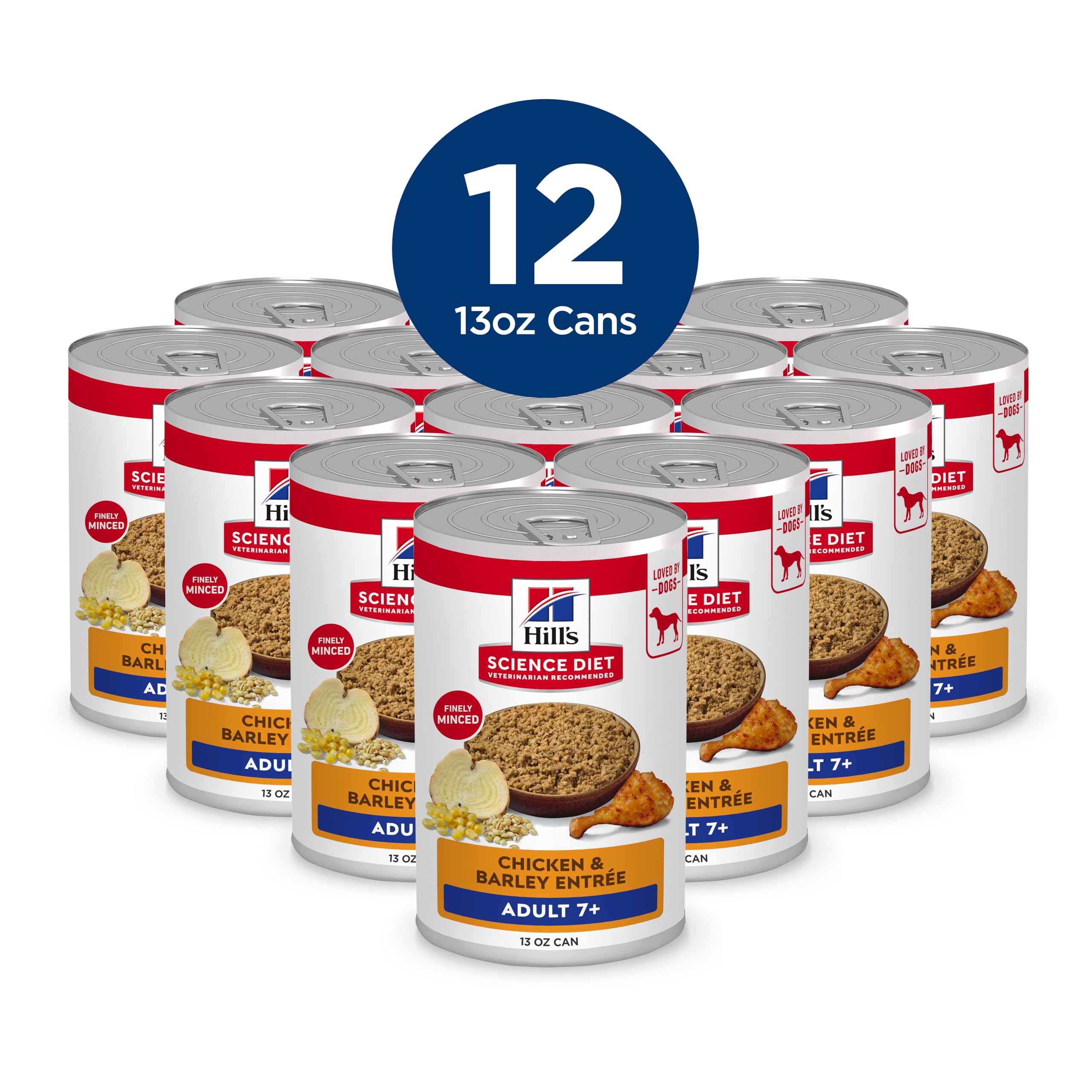 Hill's Science Diet Adult 7+ lata pollo y cebada textura cremosa
