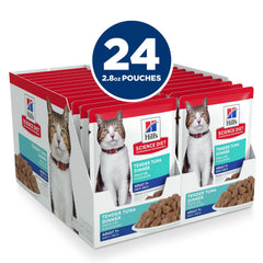 Hill's Science Diet Adult 7+ proteína de alta calidad para gatos mayores.