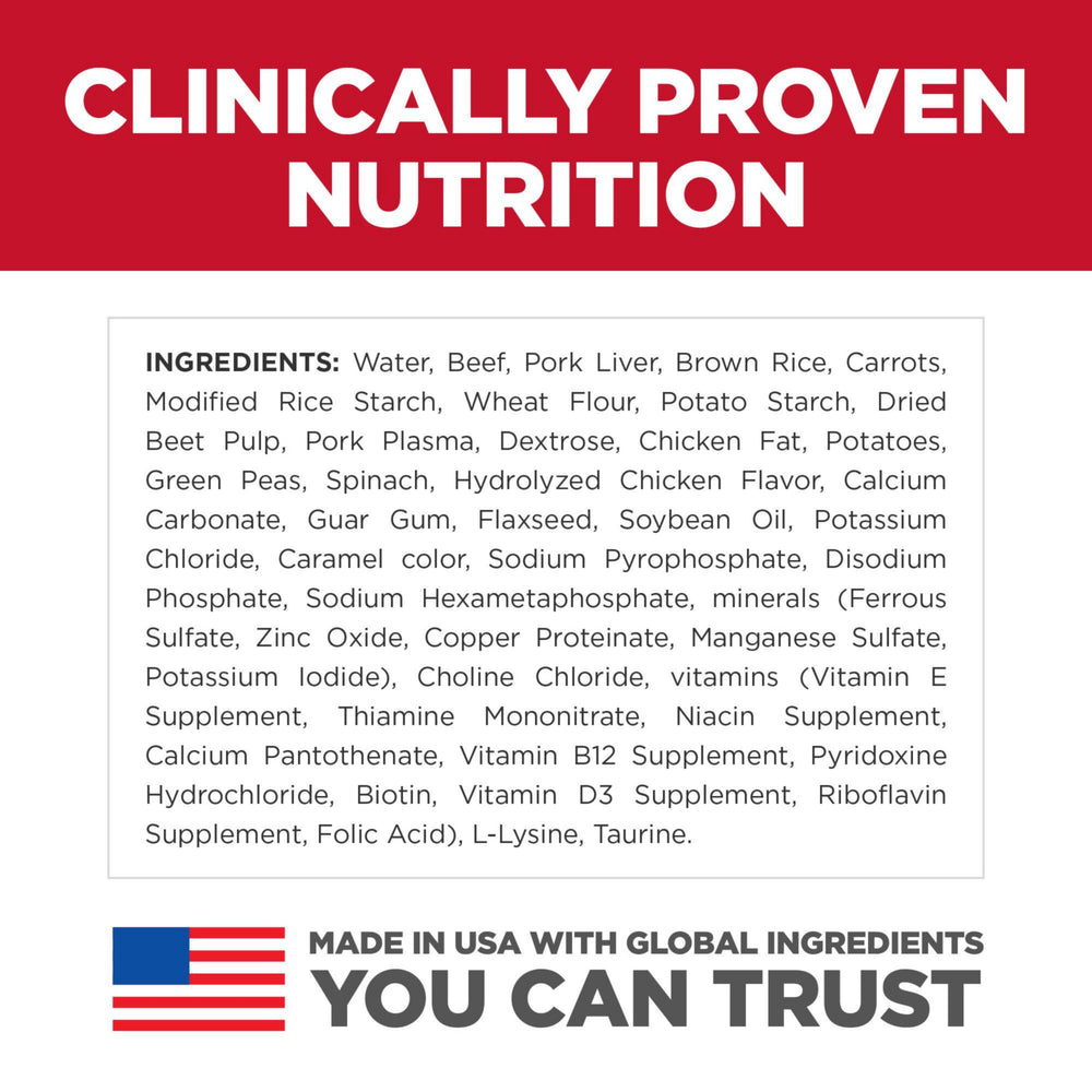 Hill's Science Diet, pequeña porción sabrosa con proteína de calidad para músculos.