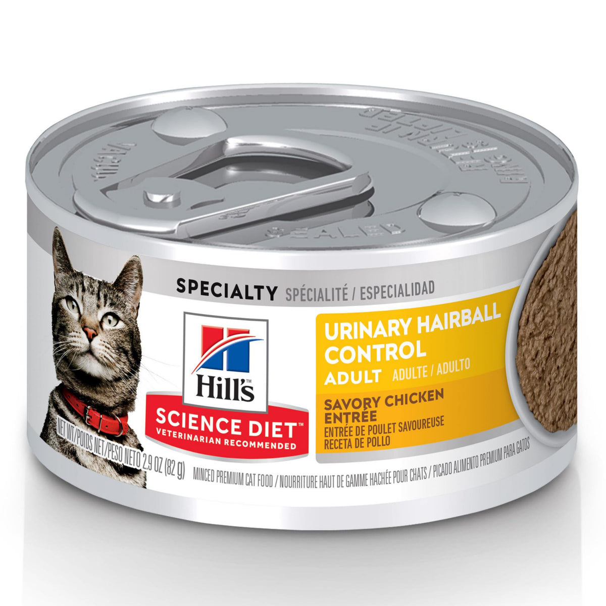Hill's Science Diet para gatos adultos: control urinario y reducción de bolas de pelo en lata