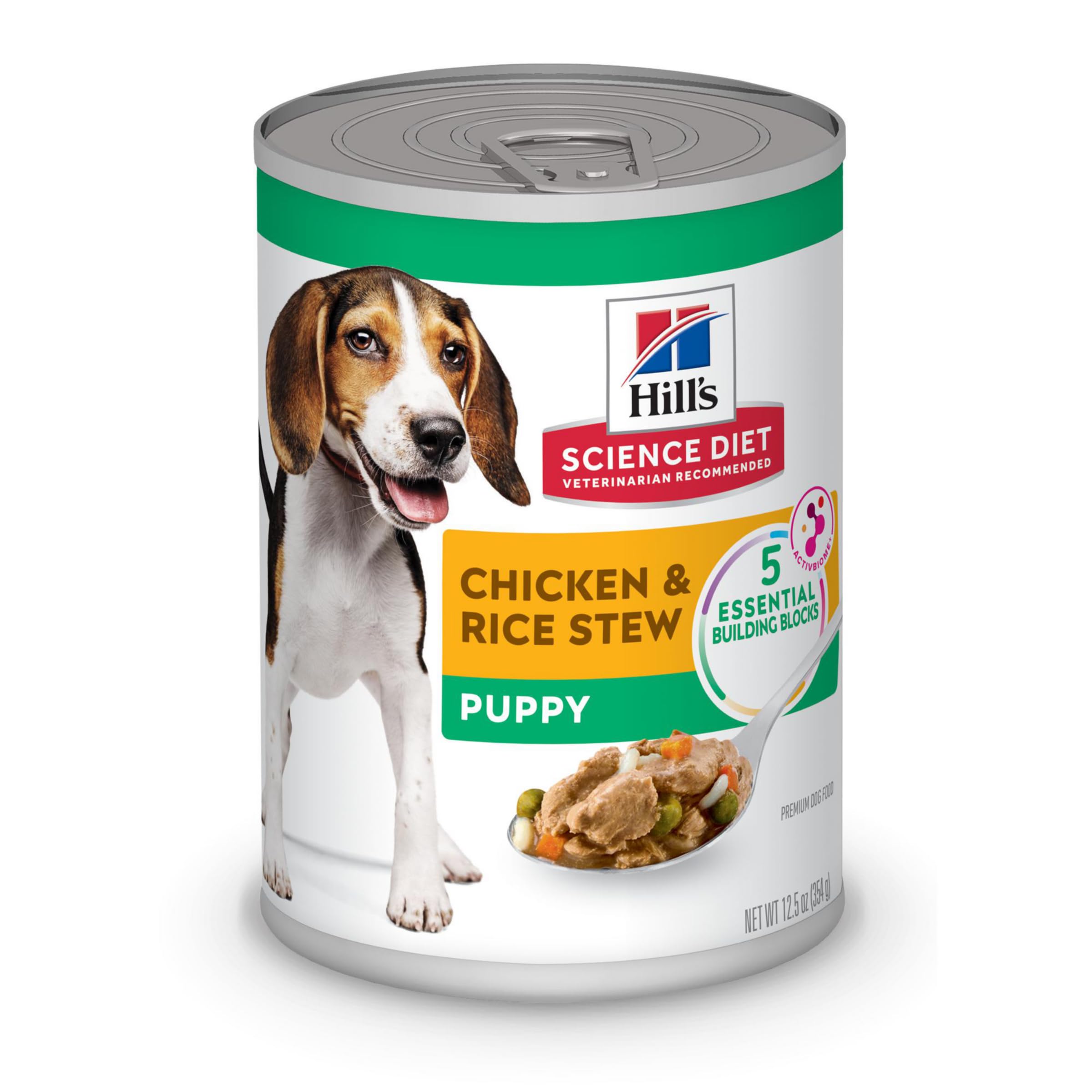 Hill's Science Diet cachorros, lata pollo-arroz, inicia dieta balanceada.