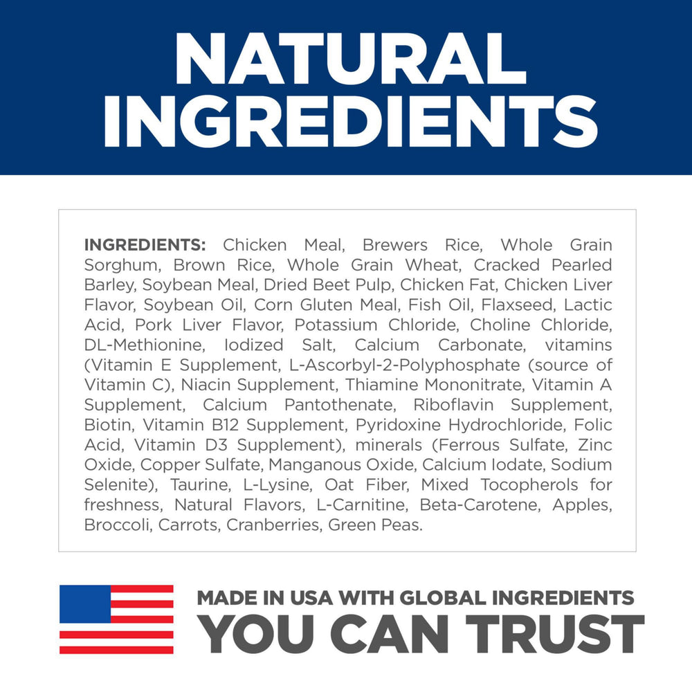 Hill's Science Diet croquetas pequeñas, fáciles de comer para perros pequeños.