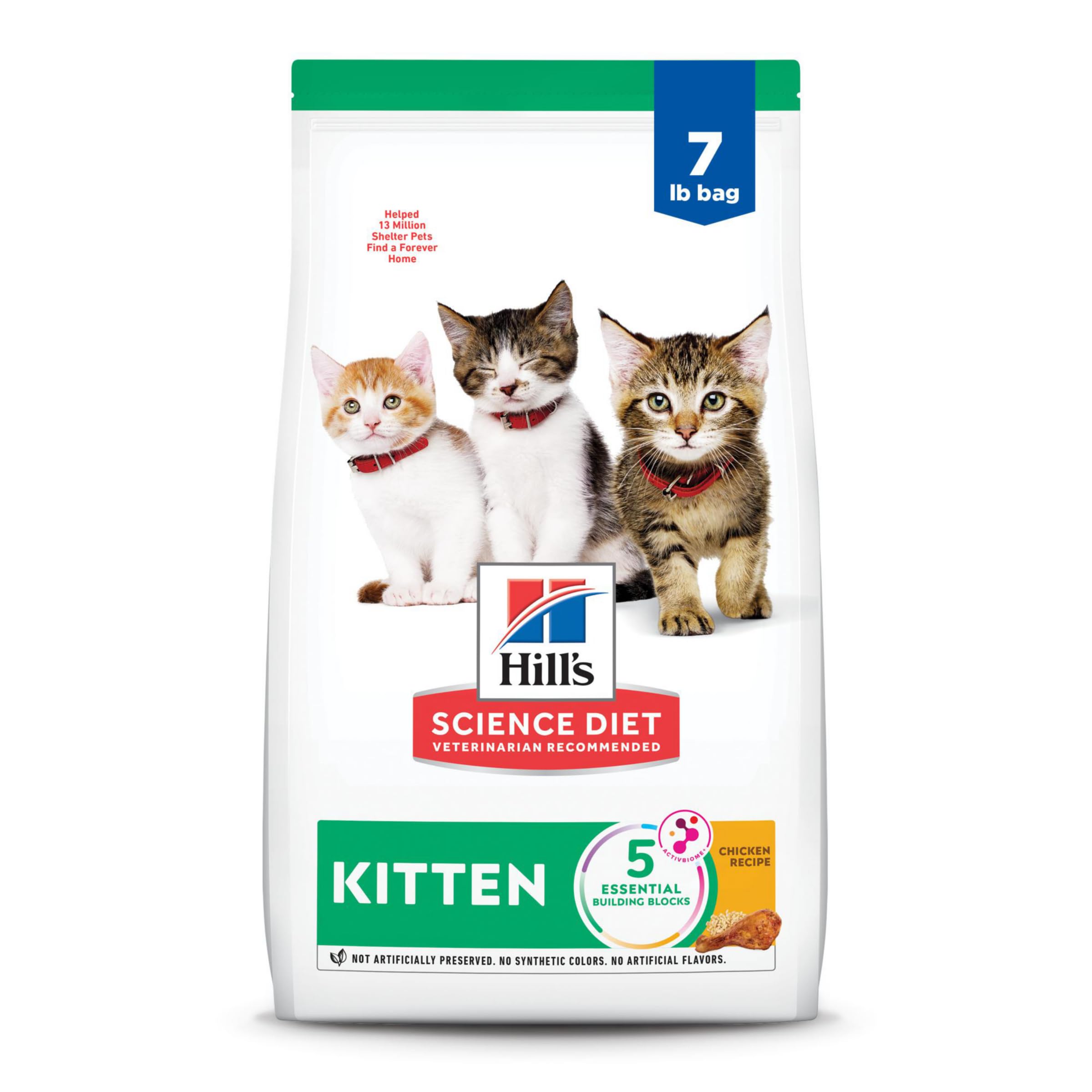 Hill's Science Diet Gatito, alimento seco de pollo para crecimiento saludable
