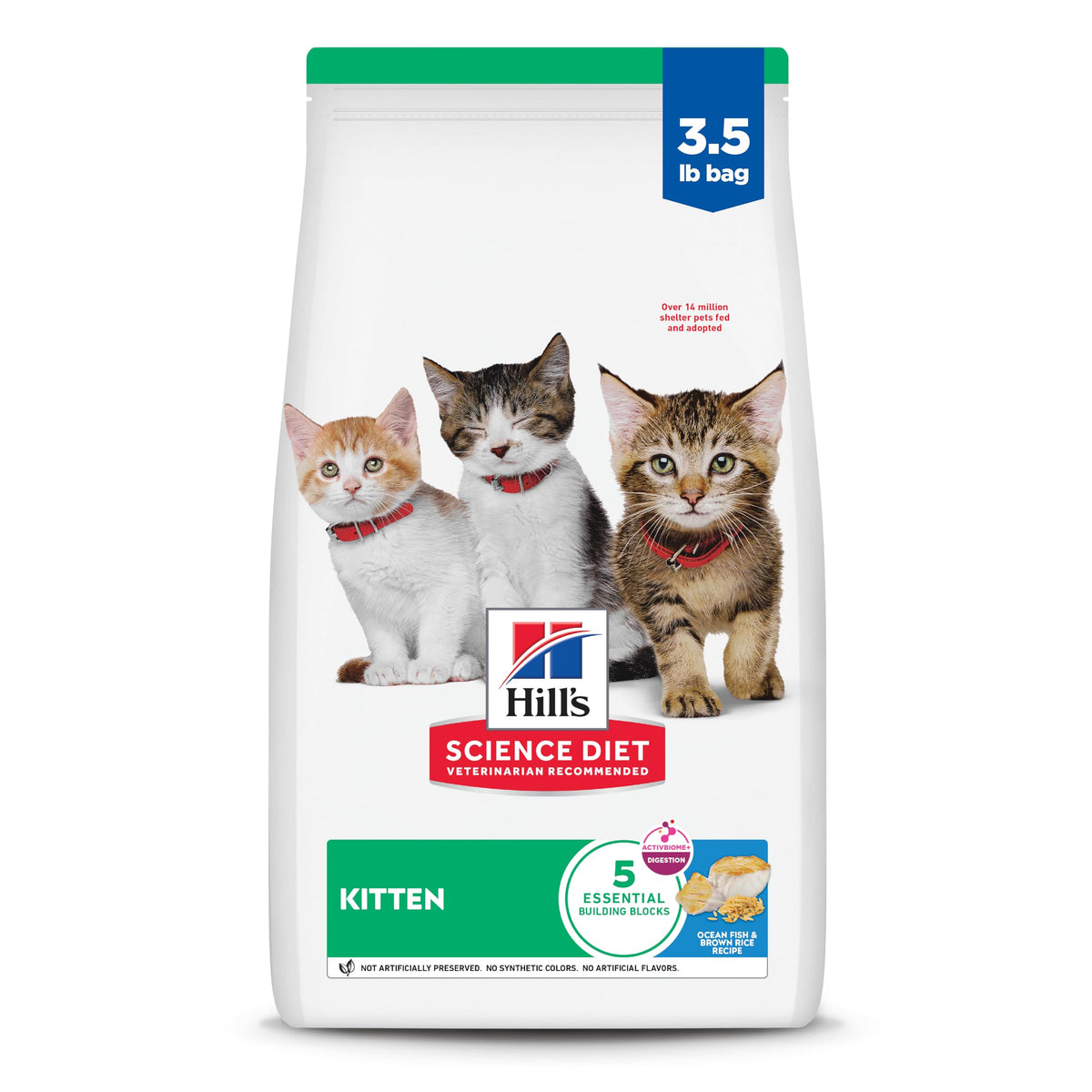Hill's Science Diet Gatitos – bolsa de 3,5 lb con croquetas para crecimiento saludable.