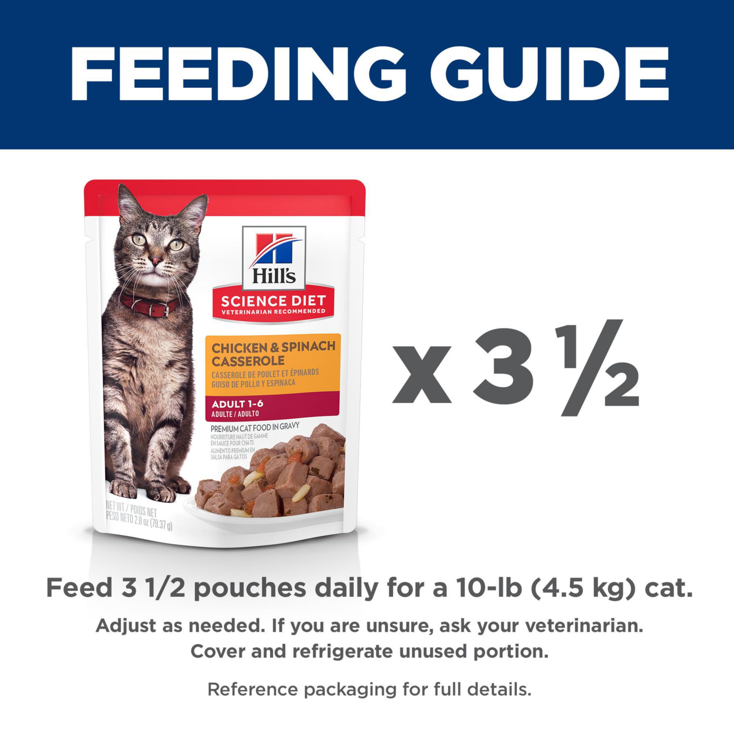 Hill's Science Diet Gato Adulto caja 24 porciones fácil de usar.