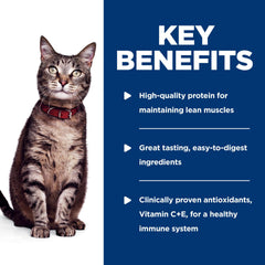 Hill's Science Diet Gato Adulto bolsa proteína alta, ayuda a mantener músculos magros.