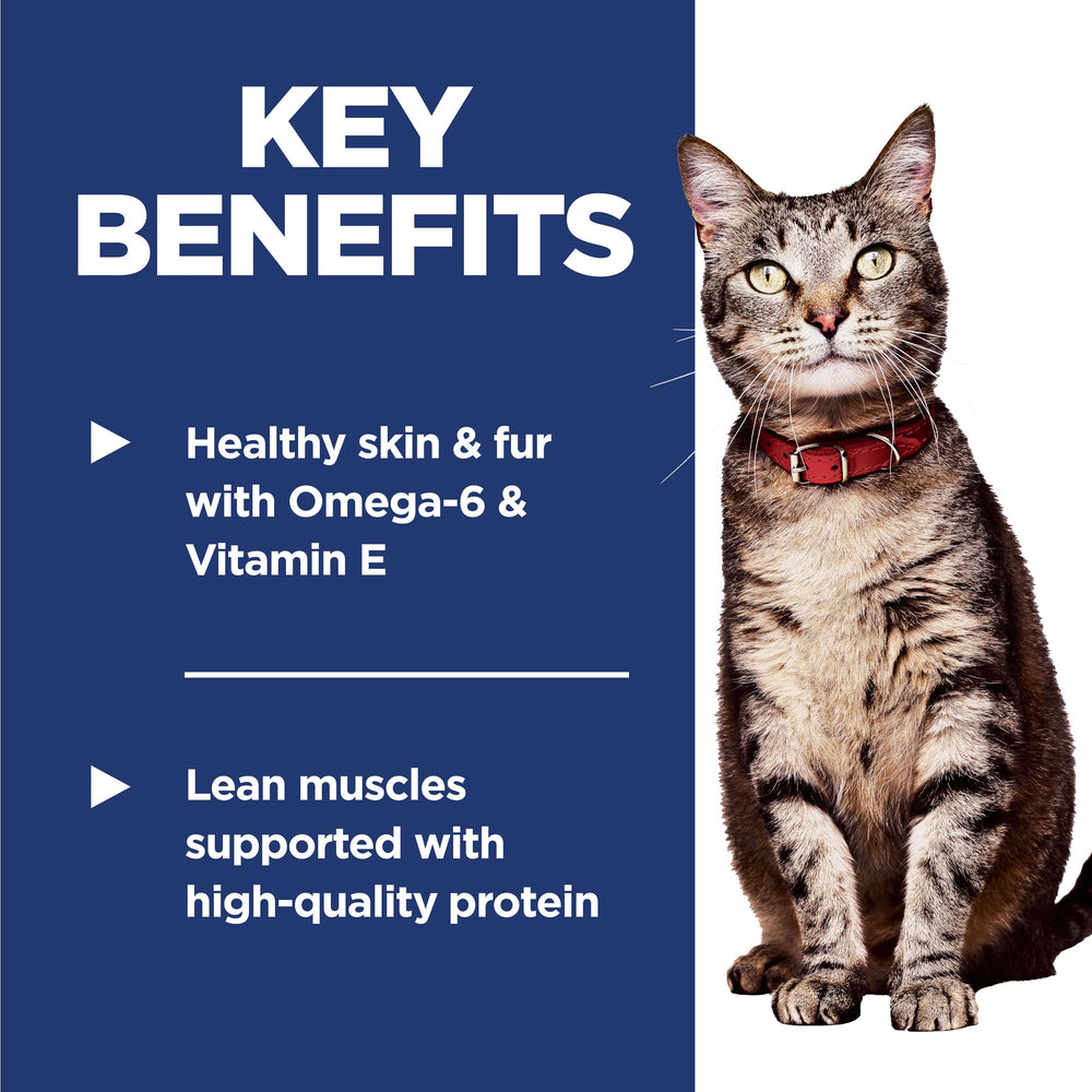 Hill's Science Diet Gato Adulto Proteína alta para músculos definidos.