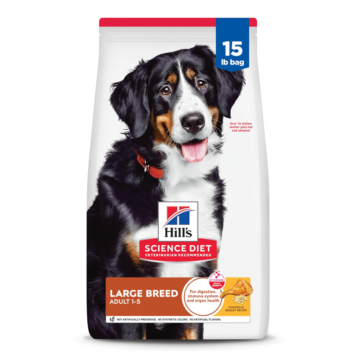 Hill's Science Diet gran raza, bolsa 15 lb, músculos magros gracias a proteína de alta calidad.
