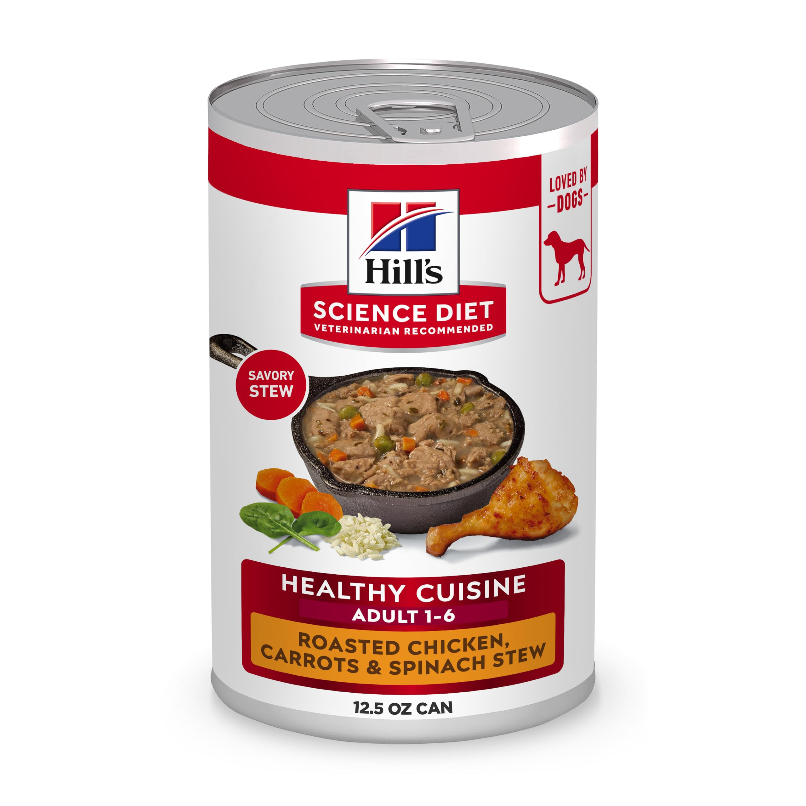 Hill's Science Diet Healthy Cuisine pollo asado para perro adulto, cena sabrosa y balanceada.
