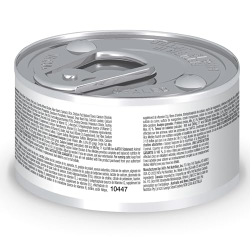 Hill's Science Diet Kitten Cocina Saludable lata servida en cuenco para mantener sabor.