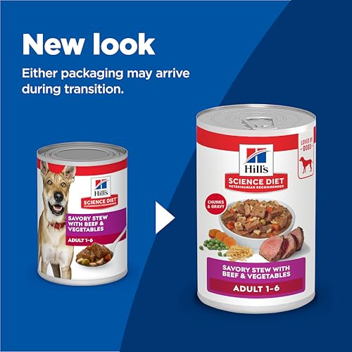 Lata de Hill's Science Diet estofado con carne y verduras 12oz