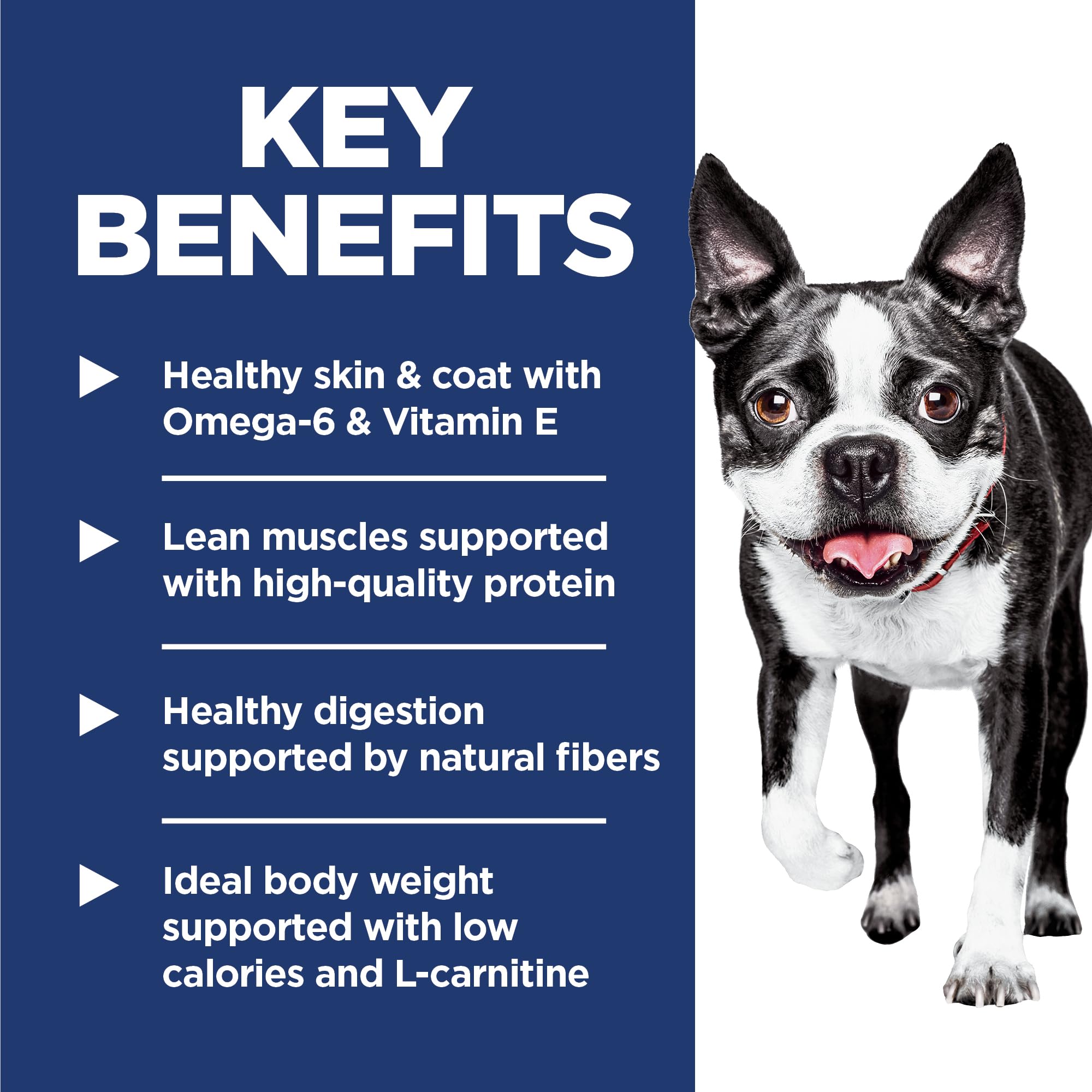 Hill's Science Diet Light ingredientes naturales para una dieta balanceada y sabrosa.
