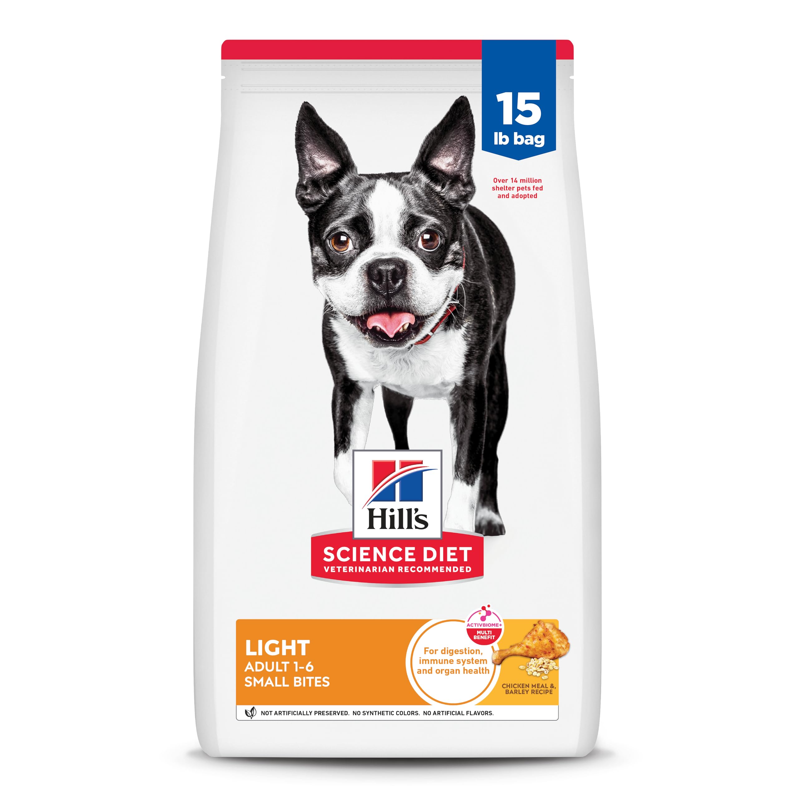 Hill's Science Diet Light croquetas de pollo para perros adultos, ayudan a controlar el peso.