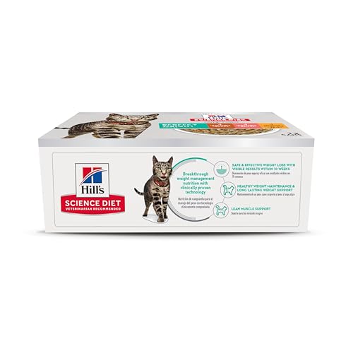 Hill's Science Diet Perfect Weight pollo-lata, sabor sabroso para gatos adultos