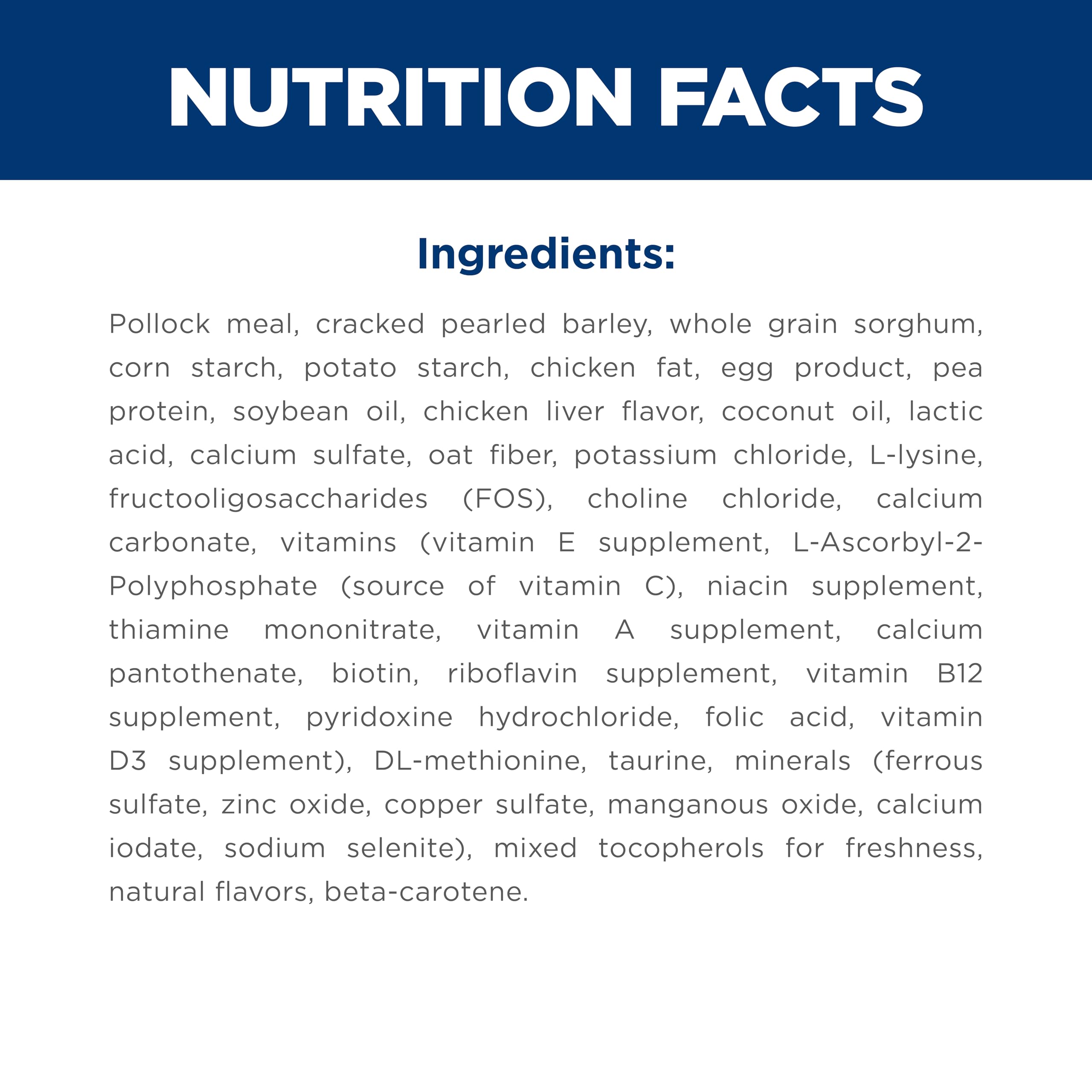 Hill's Science Diet prebióticos y fibra para digestión suave.