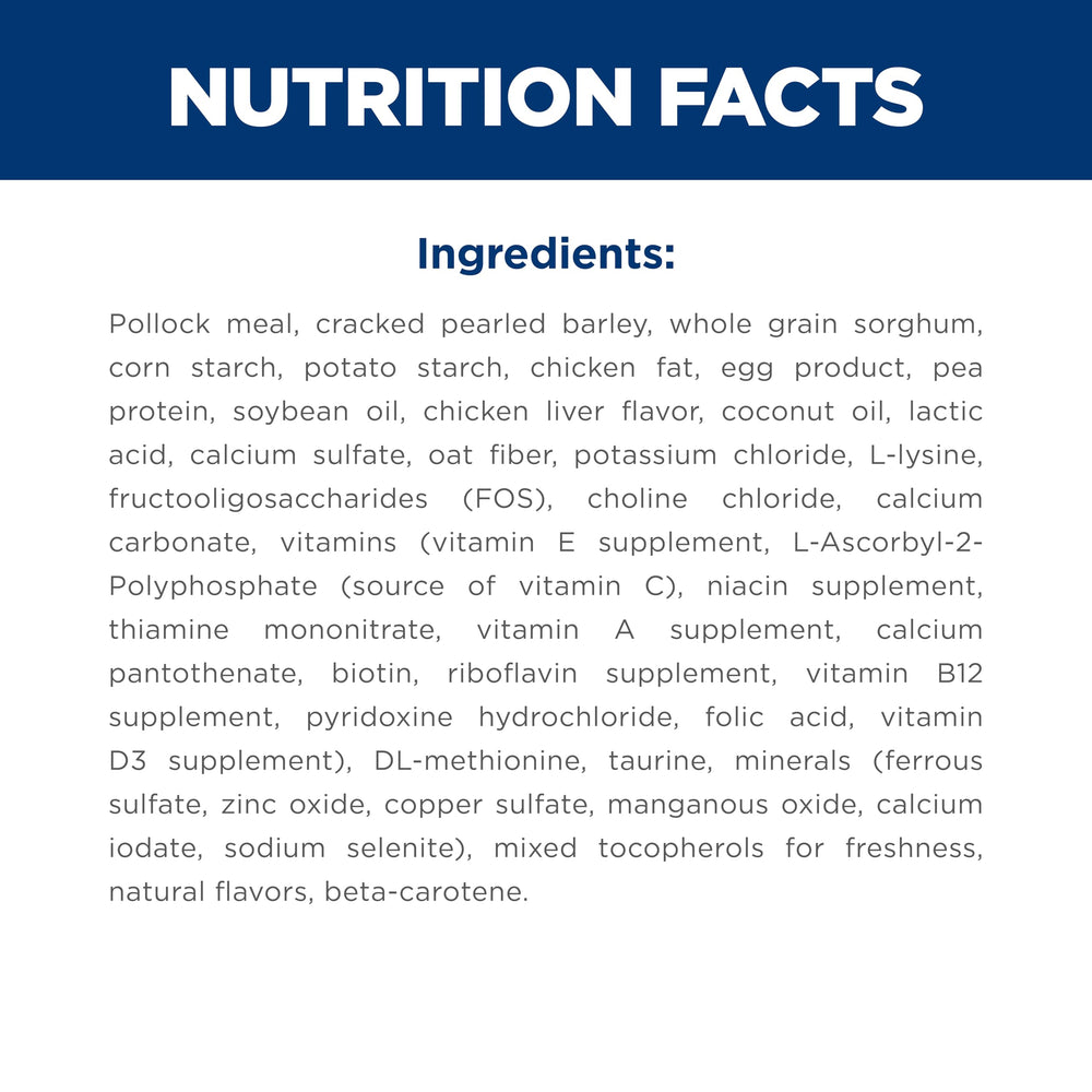 Hill's Science Diet prebióticos y fibra para digestión suave.