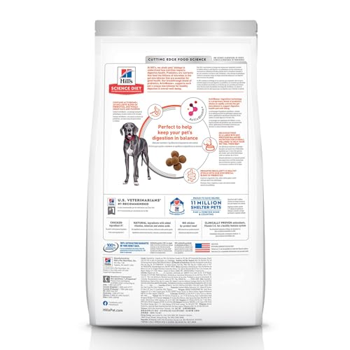 Hill's Science Diet prebioticos ActivBiome para una digestión equilibrada en perros grandes.
