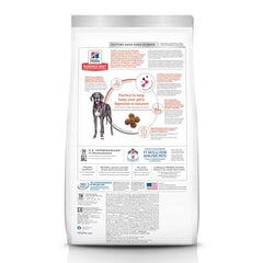 Hill's Science Diet prebioticos ActivBiome para una digestión equilibrada en perros grandes.