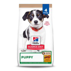 Hill's Science Diet Puppy, nutrición premium para cachorros, bolsa de 4 lb, apoya desarrollo.