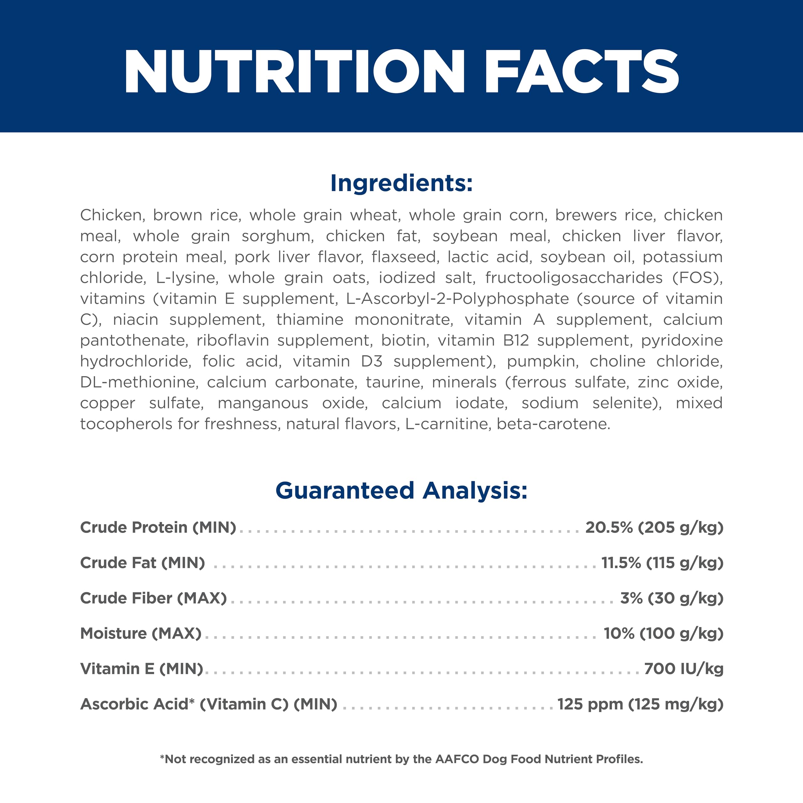 Hill's Science Diet Small & Mini, arroz integral como fuente de carbohidratos equilibrados