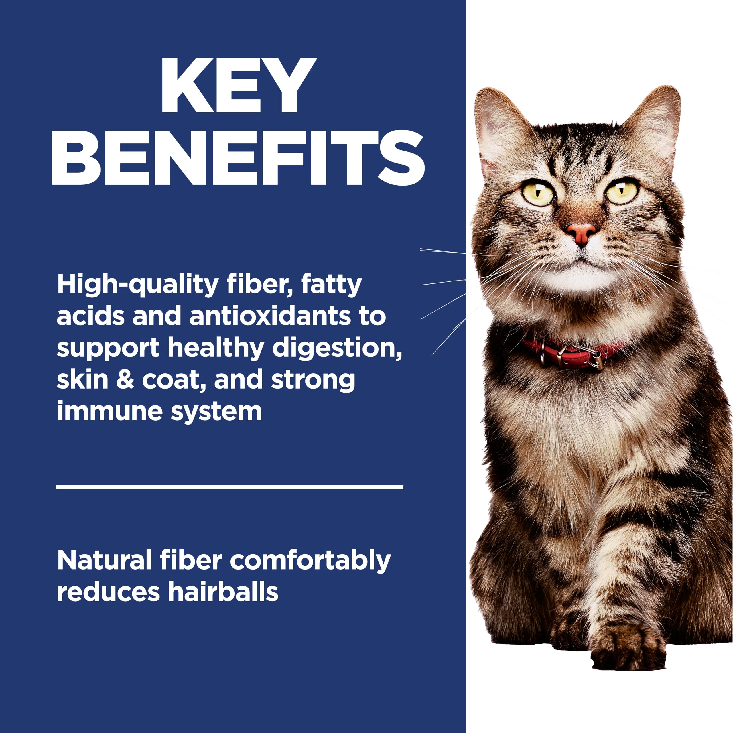 Hill's Science Diet: taurina para apoyo renal y cardíaco en gatos mayores.