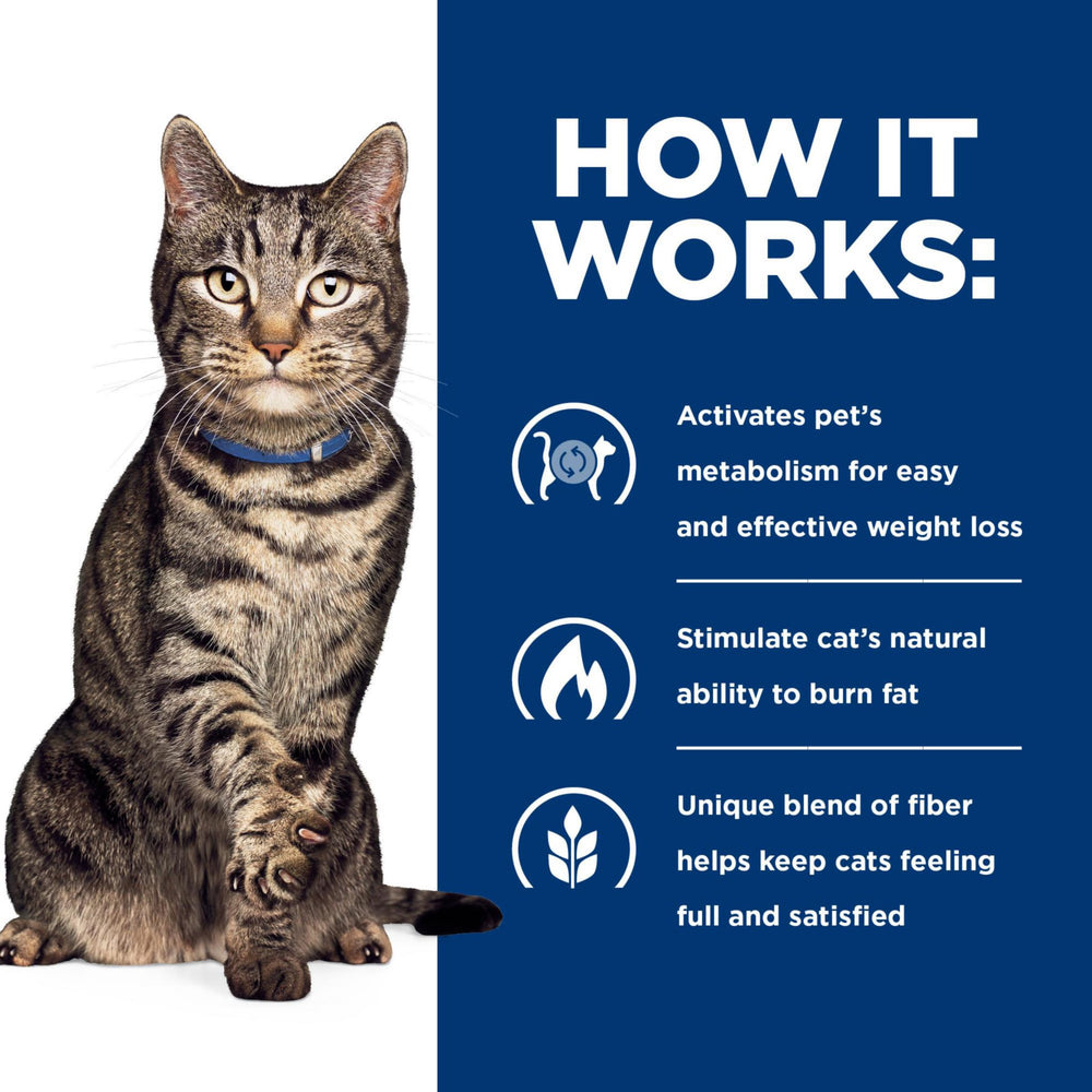 Ingredientes de vegetales y pollo en Hill's Metabolic para una comida completa.