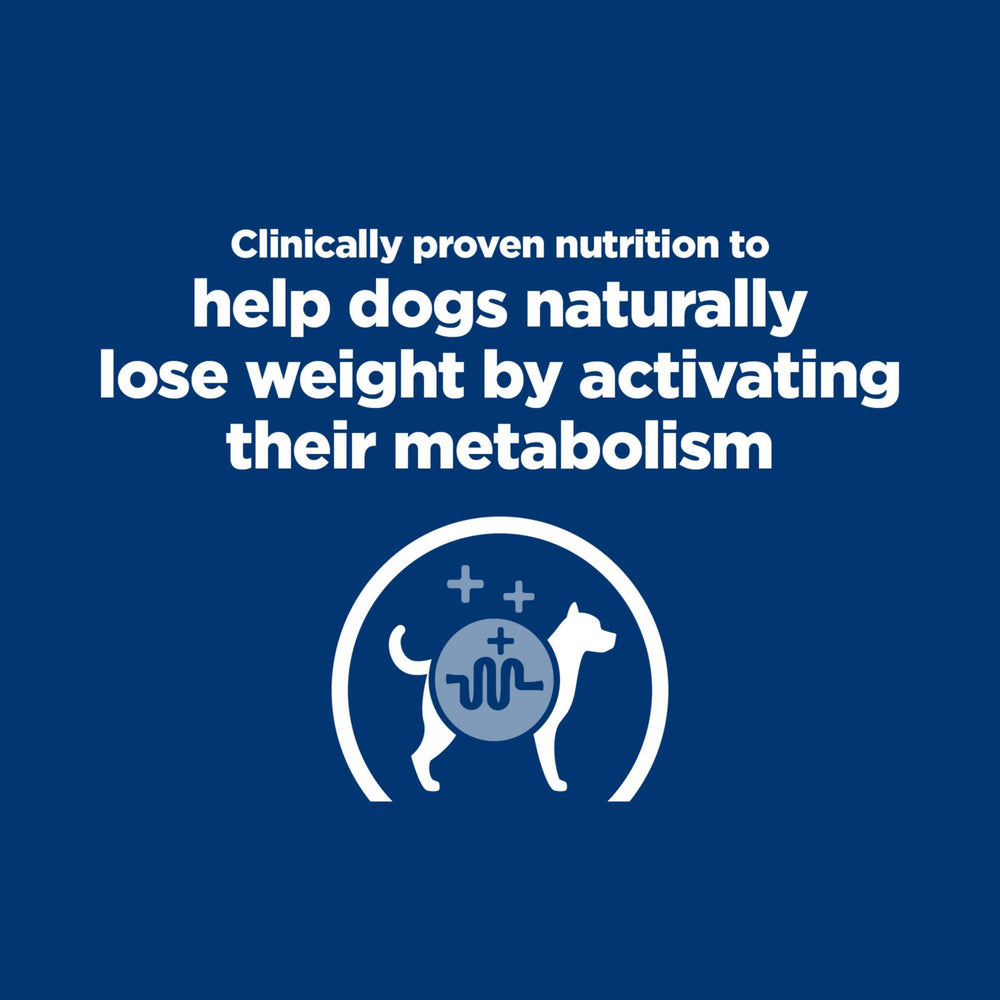 Hill's Metabolic kibble primer plano, fibra que ayuda a la saciedad entre comidas.