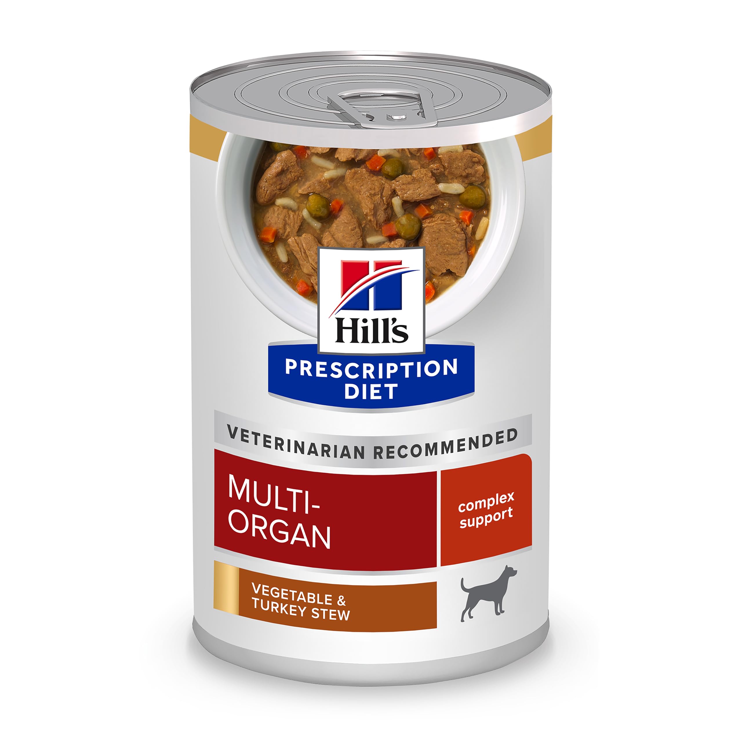 Hill's Prescription Diet Multi-Organ estofado de pavo con verduras en lata para perro