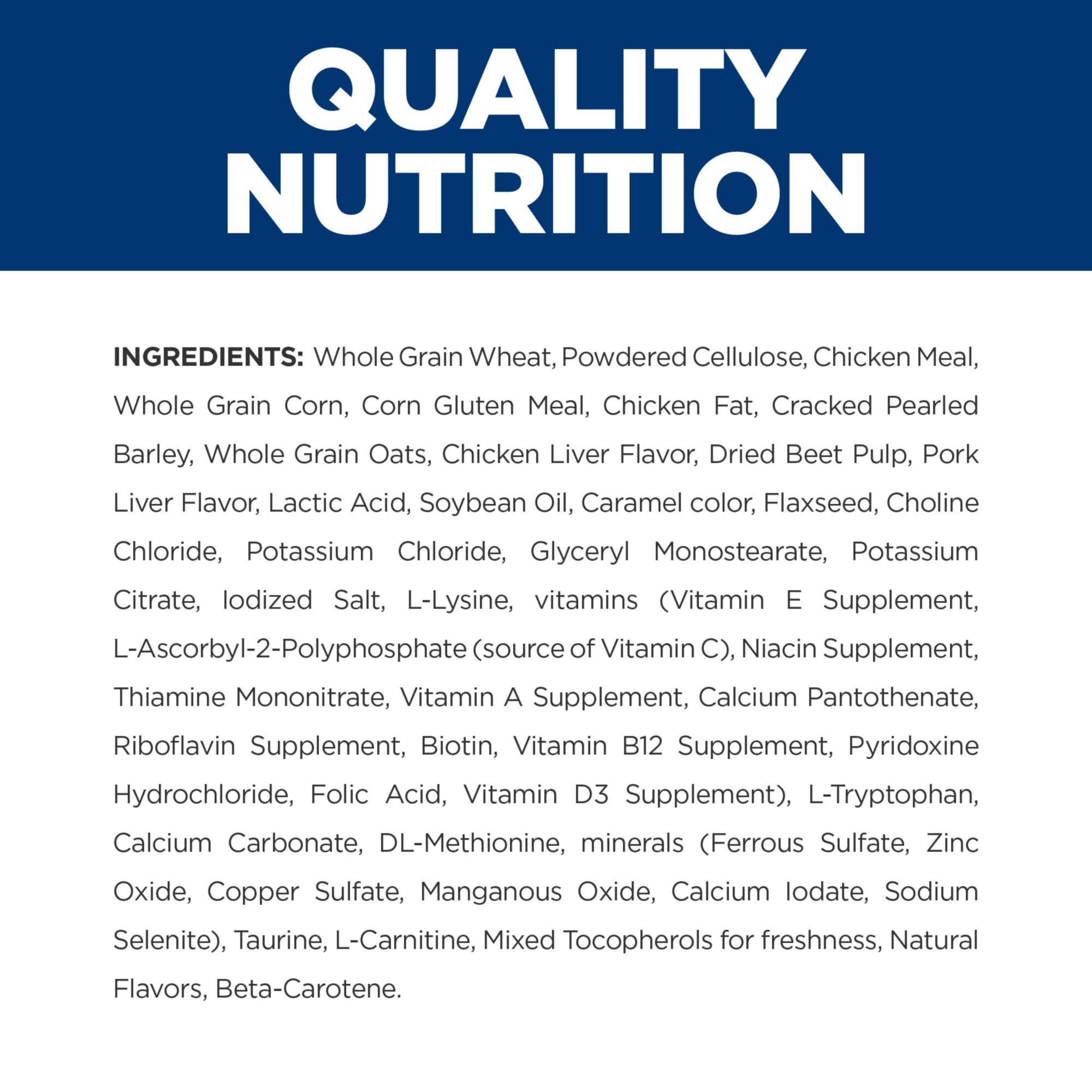 Hill's Prescription Diet w/d, textura de gránulos, sabor agradable para la adherencia.