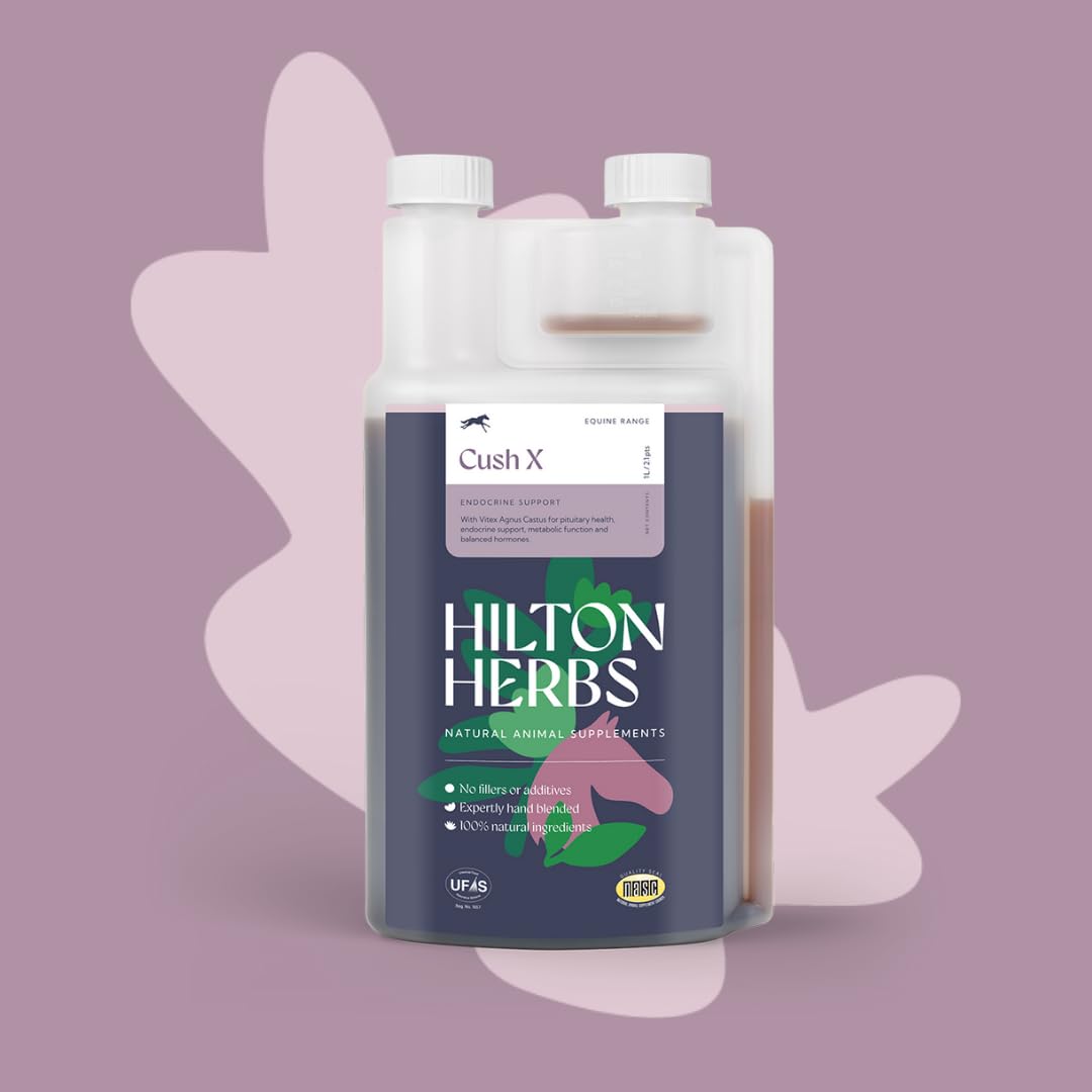 Hilton Herbs Cushx, etiqueta lateral destacando ingredientes para transparencia.
