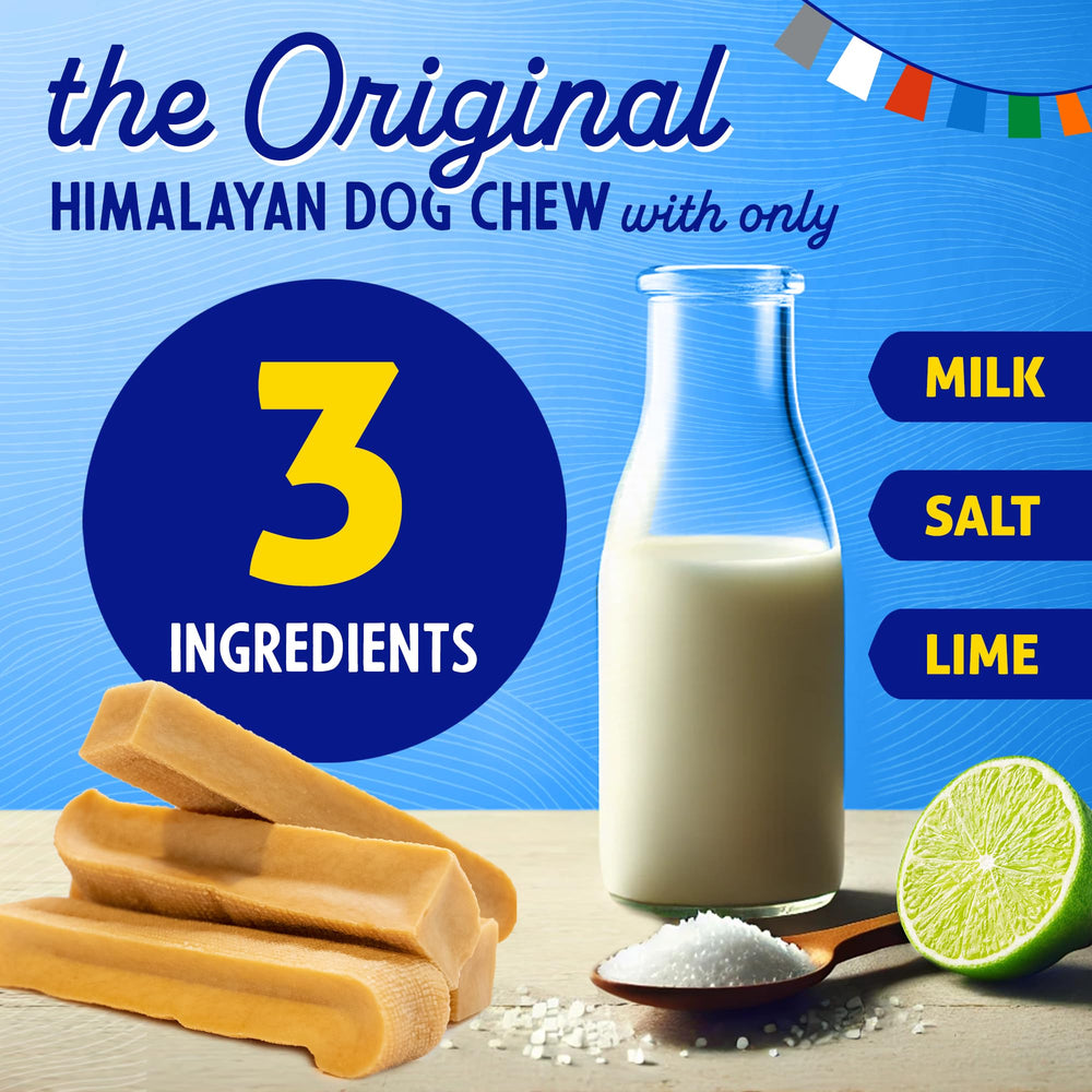 Himalayan Dog Chew fácil de digerir, sin lactosa para estómagos sensibles