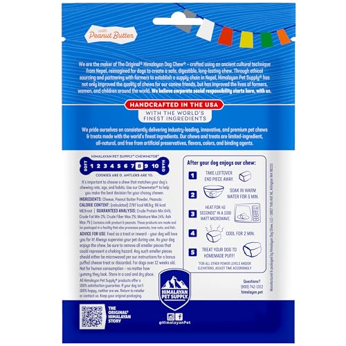 Himalayan Dog Chew, diversión y sabor que dura horas.