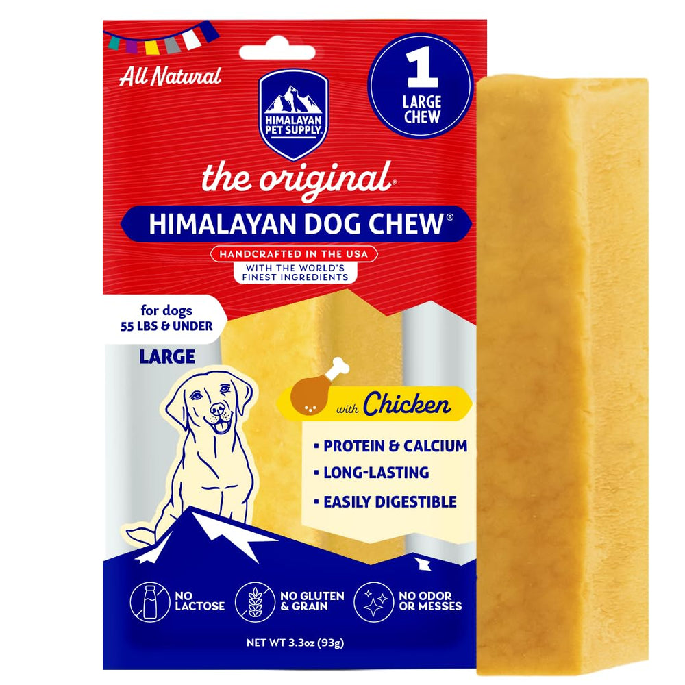 Himalayan Dog Chew Original — bâton yak fromage, mastication durable et naturelle.