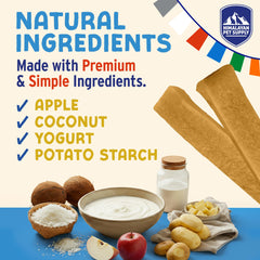 Himalayan Dog Chew Yogurt Sticks: prebióticos y probióticos para apoyo digestivo diario.