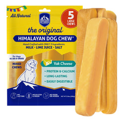 Himalayan Dog Chew: tira grande de queso yak original, ideal para entretenimiento prolongado.