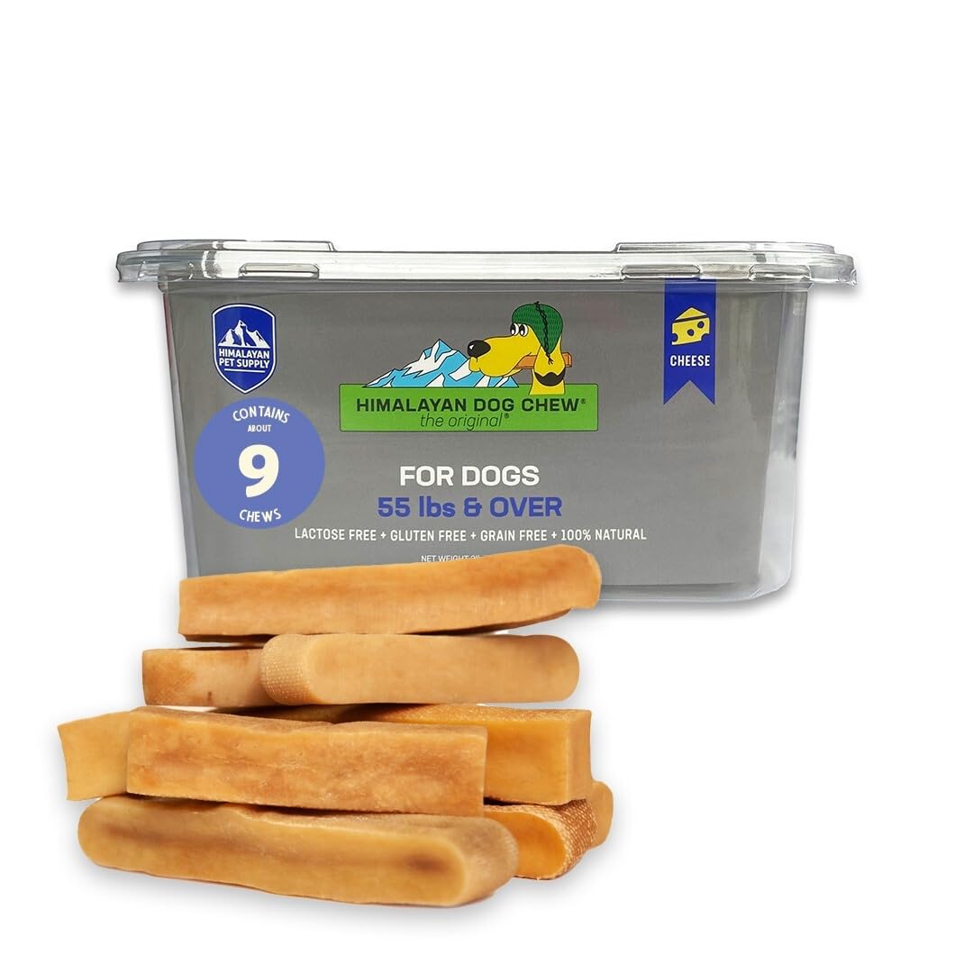 Himalayan Cheese Chews en primer plano, textura densa para masticación prolongada.