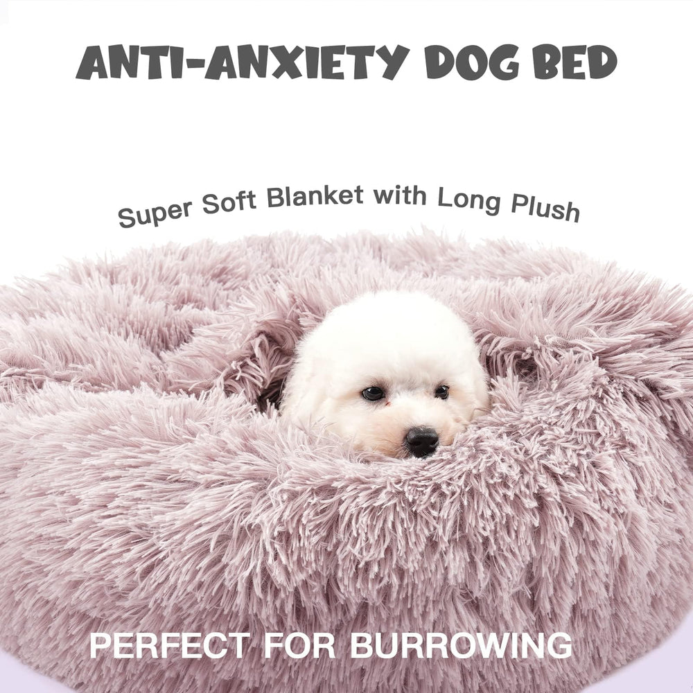 Cama Himax donut para calma y sueño tranquilo, diseño envolvente.