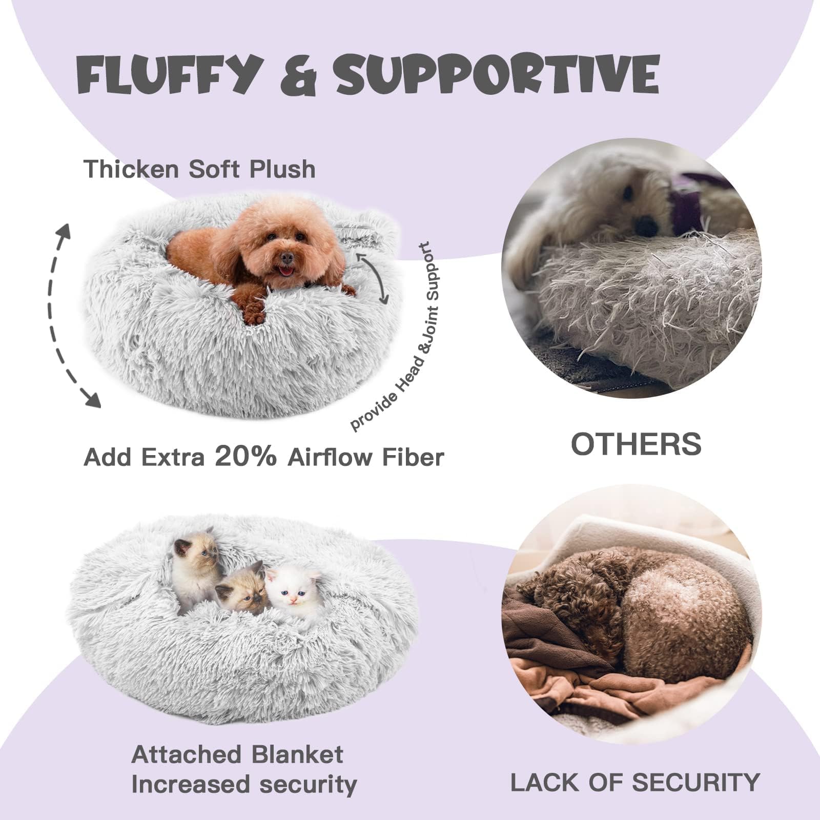 Himax cama redonda nido, perfecto para esconderse y relajarse.