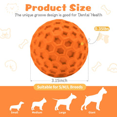 Bola chirríante HIPPIH para perros, ideal para estimular juego y atención.