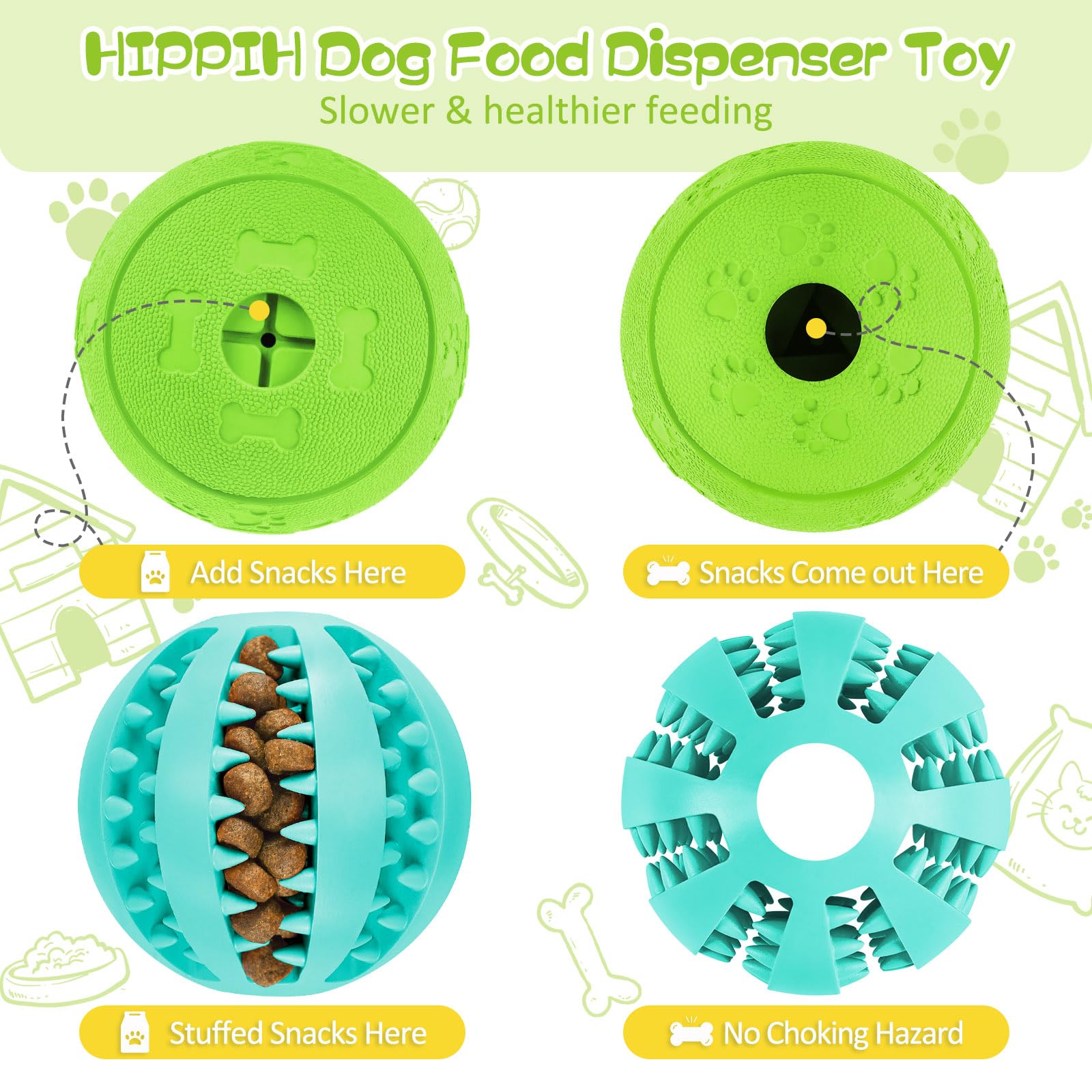 HIPPIH juego recreativo para perro azul 275, perfecto para jugar y entrenar.