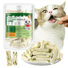 Palitos de hierba para gatos Hkpetie con leche de cabra, empaque práctico.