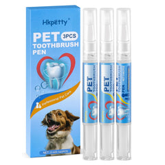 Hkpetty bolígrafo dientes mascotas: limpieza suave de dientes.