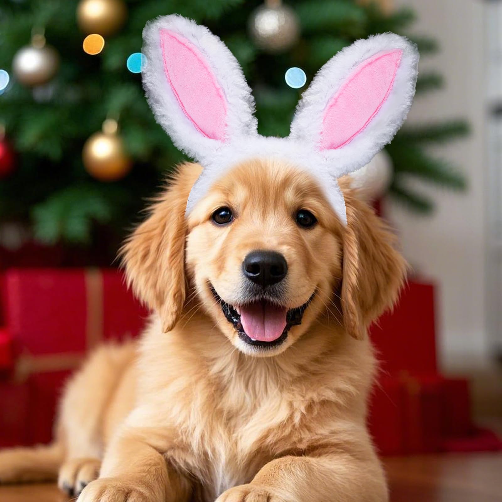 Hmxpls diseño adorable para fotos de mascota con orejas de conejo.