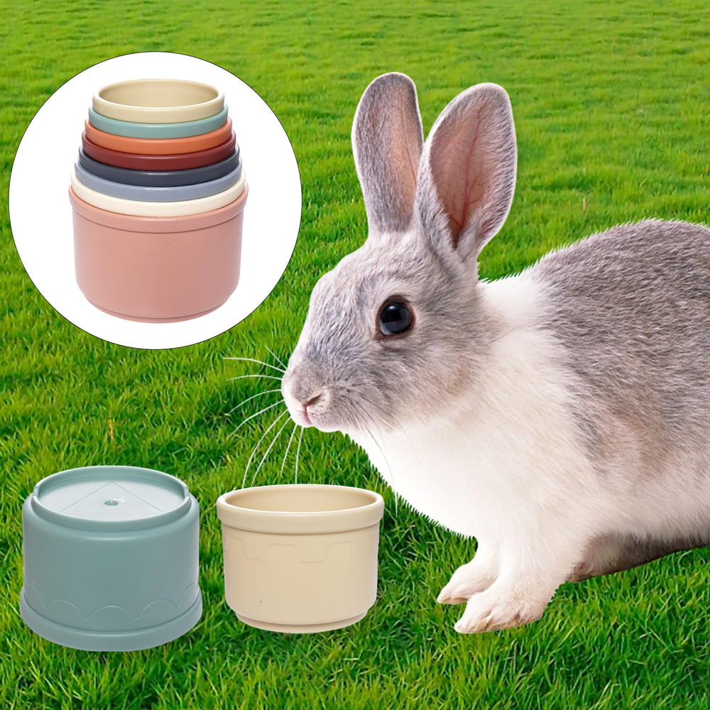 Uso interior y exterior con tazas Hmxpls, juego seguro para mascotas.