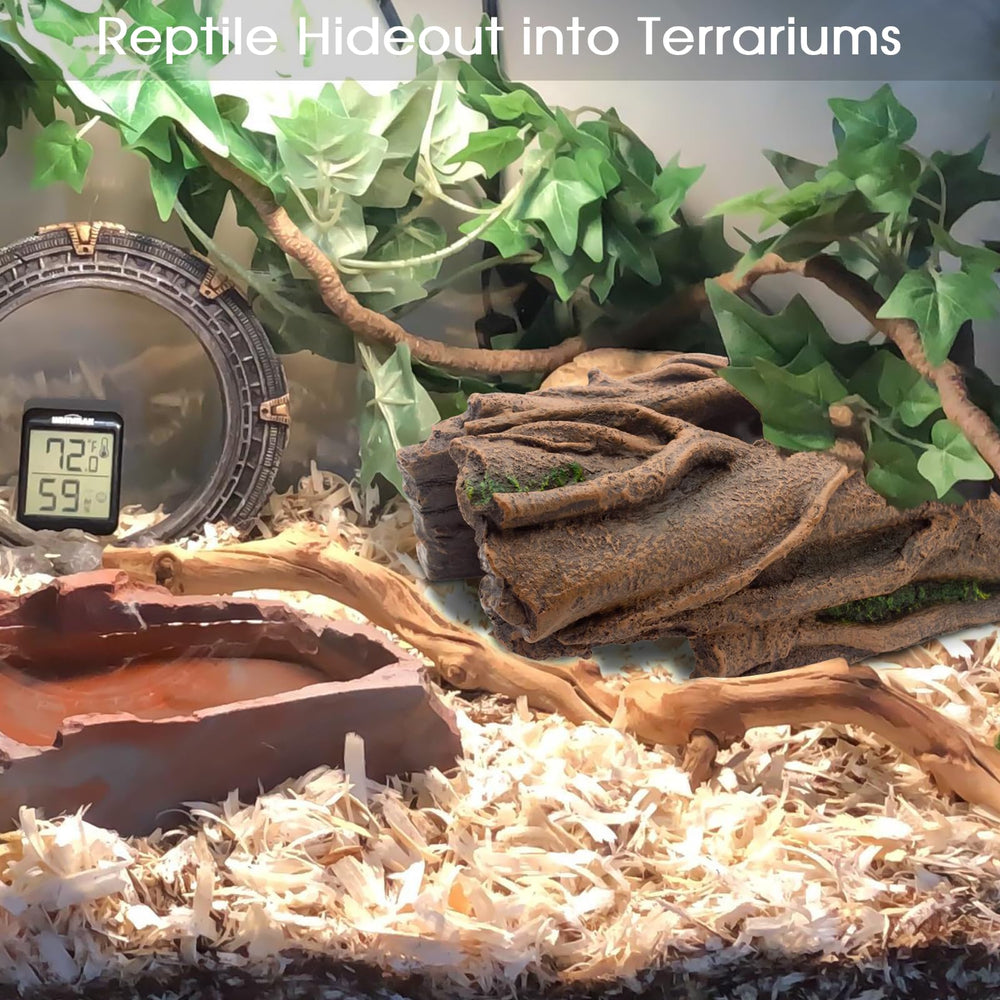 Hoeine escondite gecko cómodo para terrario y descanso seguro